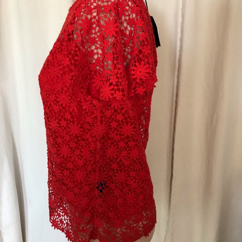 Ralph Lauren red crochet top - Picture 3 of 6